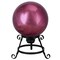 Northlight 10" Mirrored Burgundy Outdoor Patio Garden Gazing Ball
